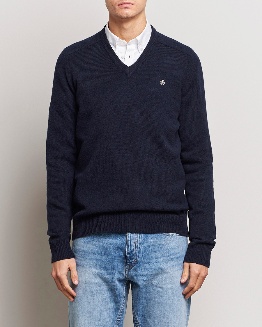 Herr | Tröjor | Morris | Newton V-neck Navy