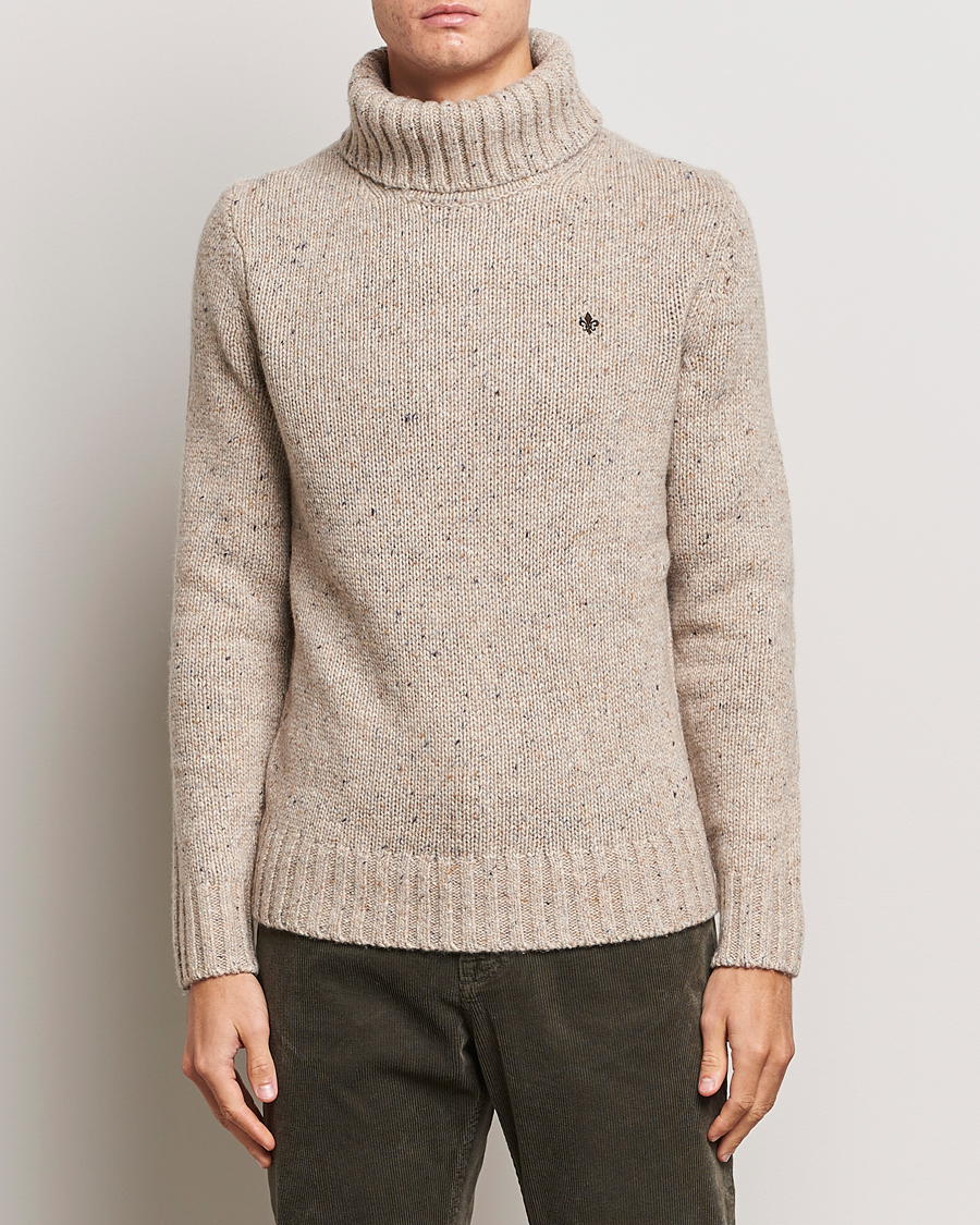 Herr | Tröjor | Morris | Graham Knitted Rollneck Off White