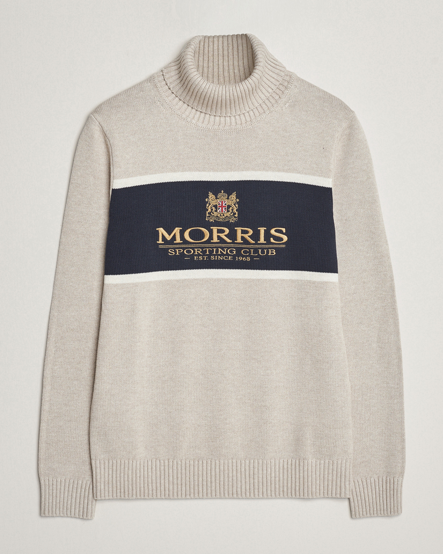 Herr | Tröjor | Morris | Trevor Logo Rollneck Khaki