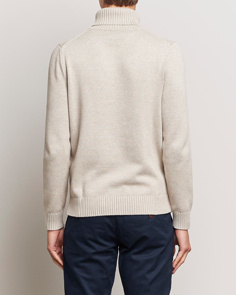 Herr | Tröjor | Morris | Trevor Logo Rollneck Khaki