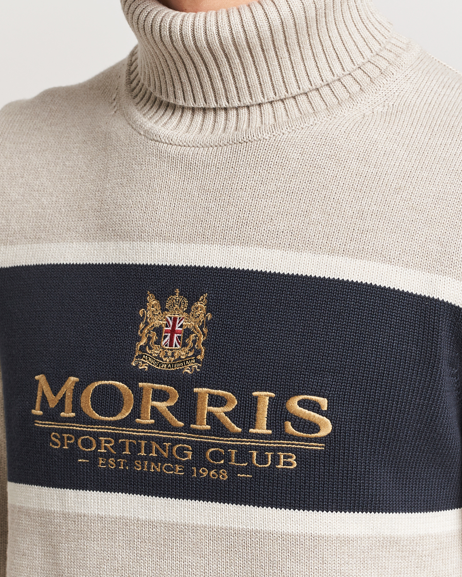 Herr | Tröjor | Morris | Trevor Logo Rollneck Khaki