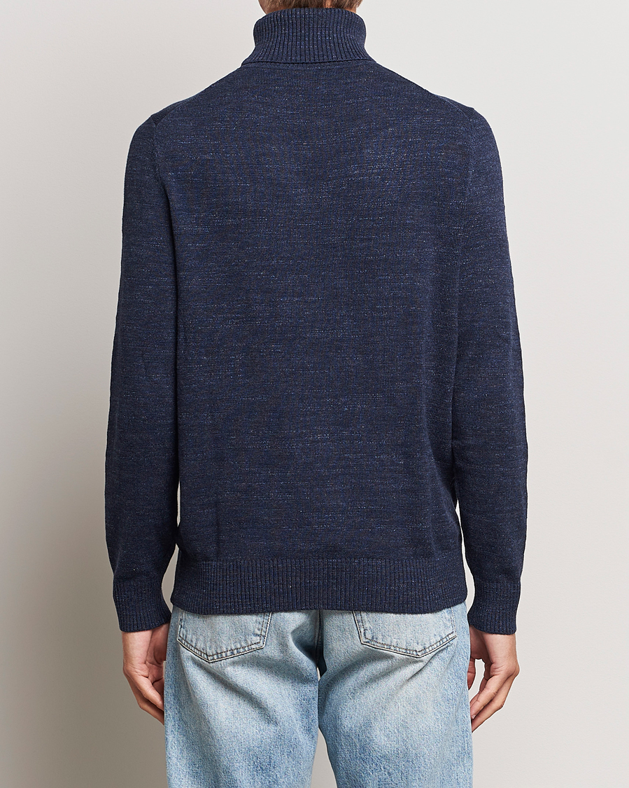 Herr | Tröjor | Morris | Randal Heavy Cotton Rollneck Navy