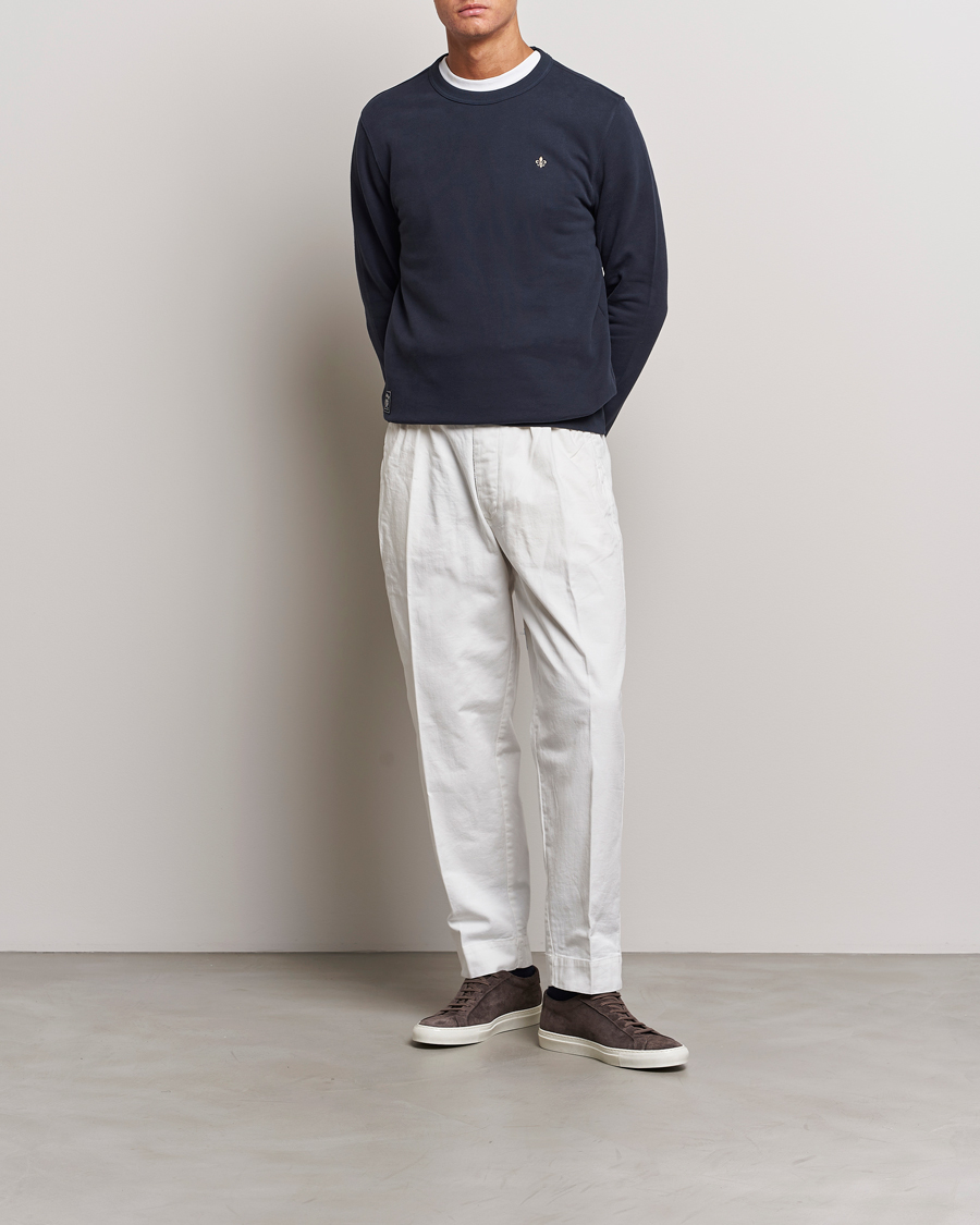 Herr | Tröjor | Morris | Brandon Lily Sweatshirt Old Blue