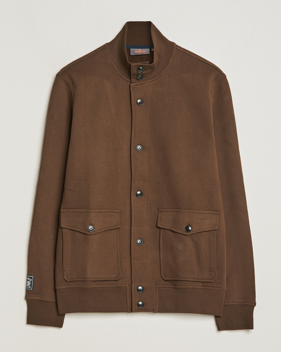 Herr | Tröjor | Morris | Corwell Sweatshirt Cardigan Brown