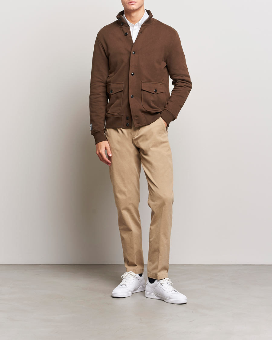 Herr | Tröjor | Morris | Corwell Sweatshirt Cardigan Brown