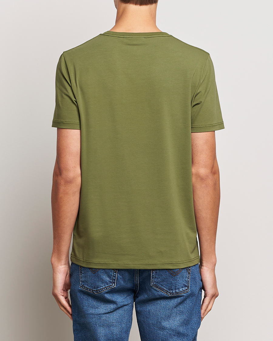 Herr | T-Shirts | Morris | James Crew Neck T-shirt Olive