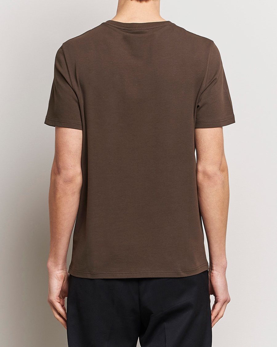 Herr | T-Shirts | Morris | James Crew Neck T-shirt Brown