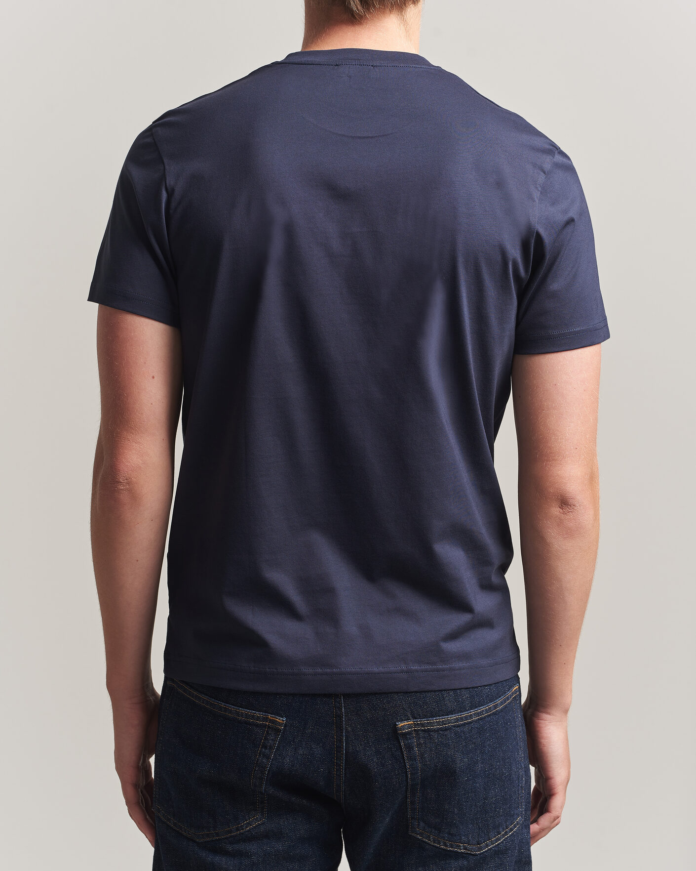 Herr | T-Shirts | Sunspel | Riviera Midweight T-Shirt Navy