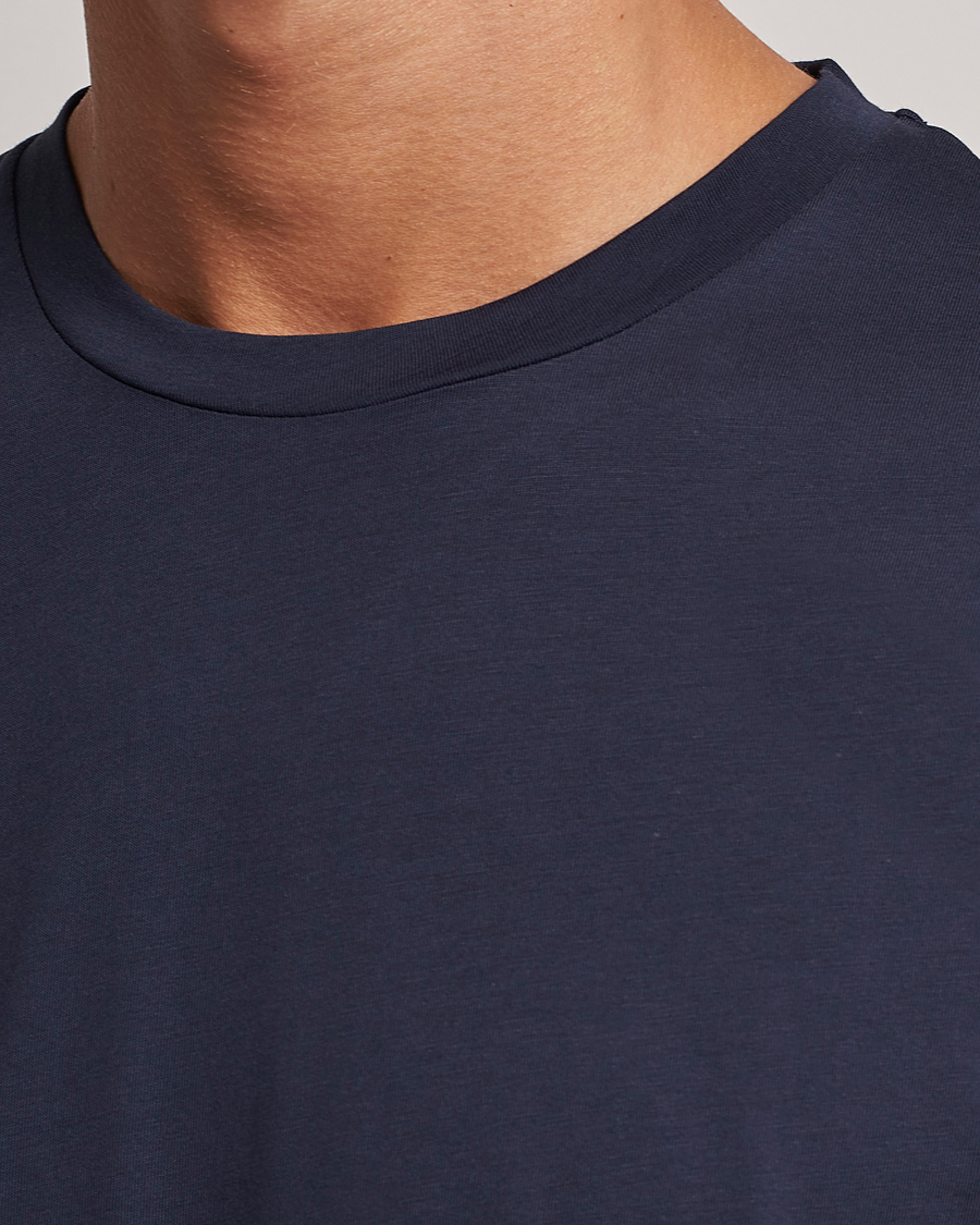 Herr | T-Shirts | Sunspel | Riviera Midweight T-Shirt Navy
