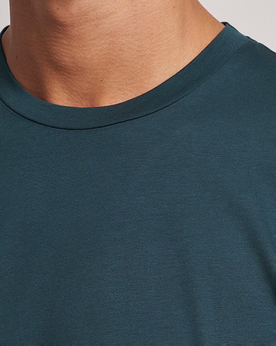 Herr | T-Shirts | Sunspel | Riviera Midweight Tee Peacock