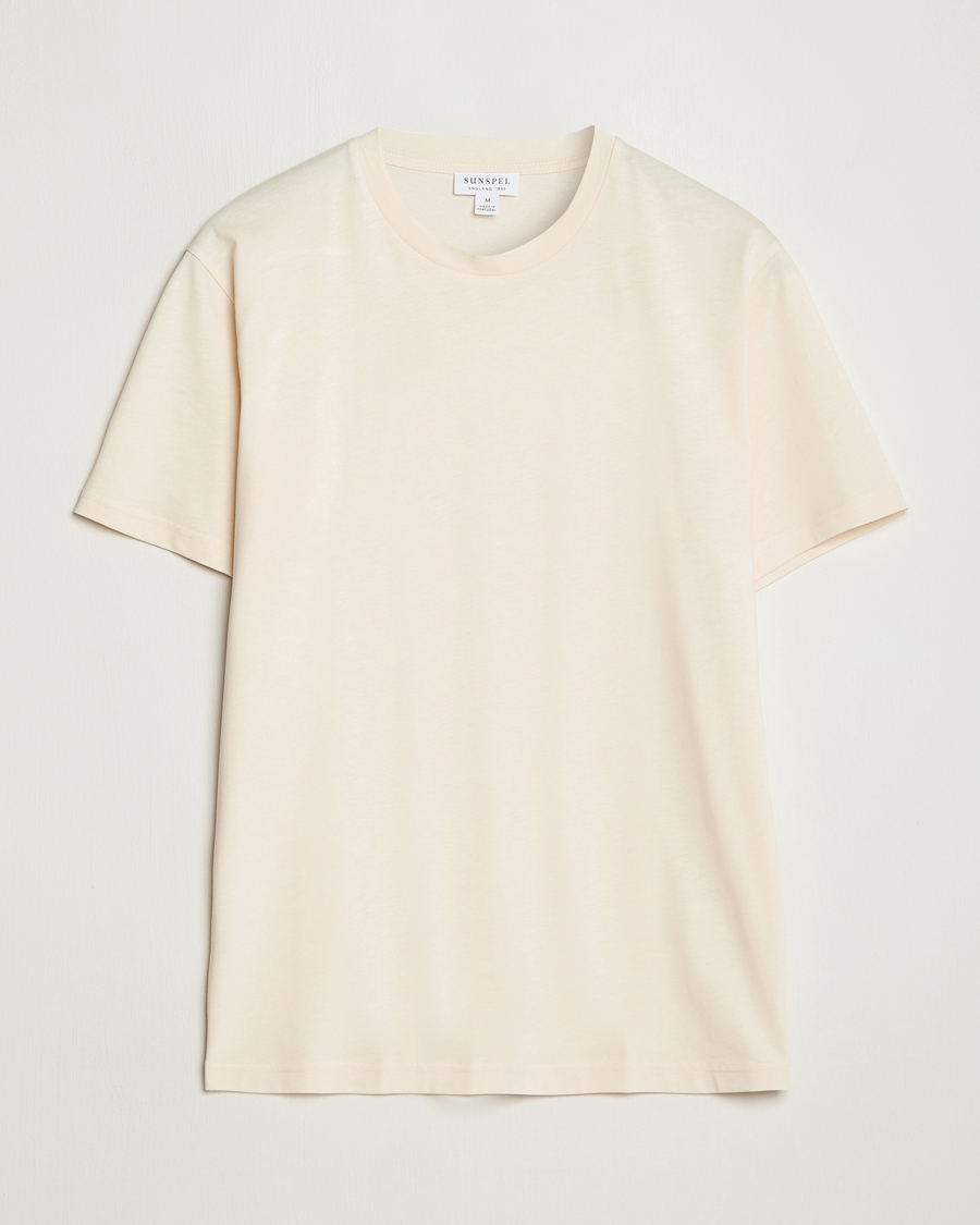 Herr | T-Shirts | Sunspel | Riviera Midweight Tee Undyed