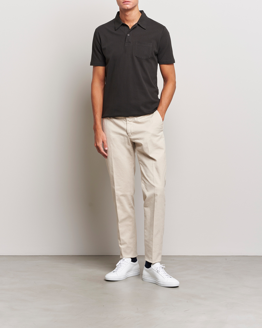 Herr | Pikéer | Sunspel | Riviera Polo Shirt Coffe
