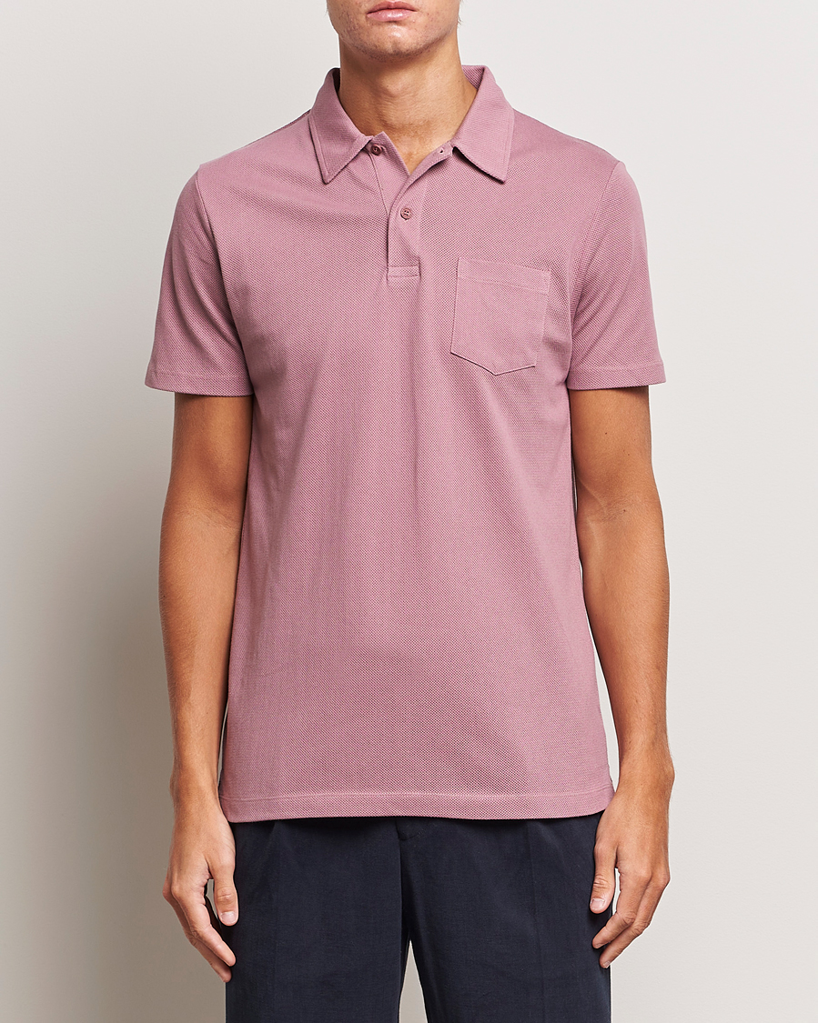 Herr |  | Sunspel | Riviera Polo Shirt Vintage Pink