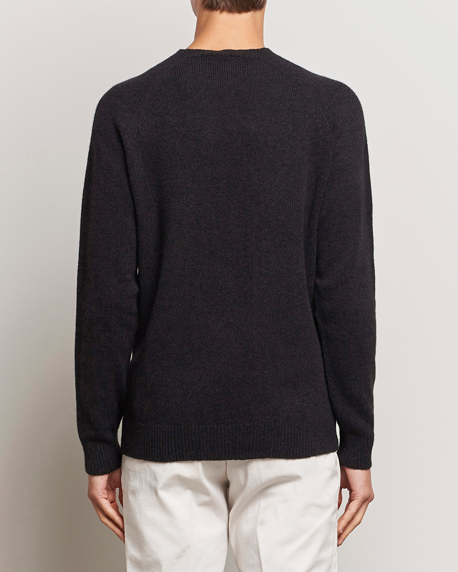 Herr | Tröjor | Sunspel | Lambswool Crewneck Coffee Twist