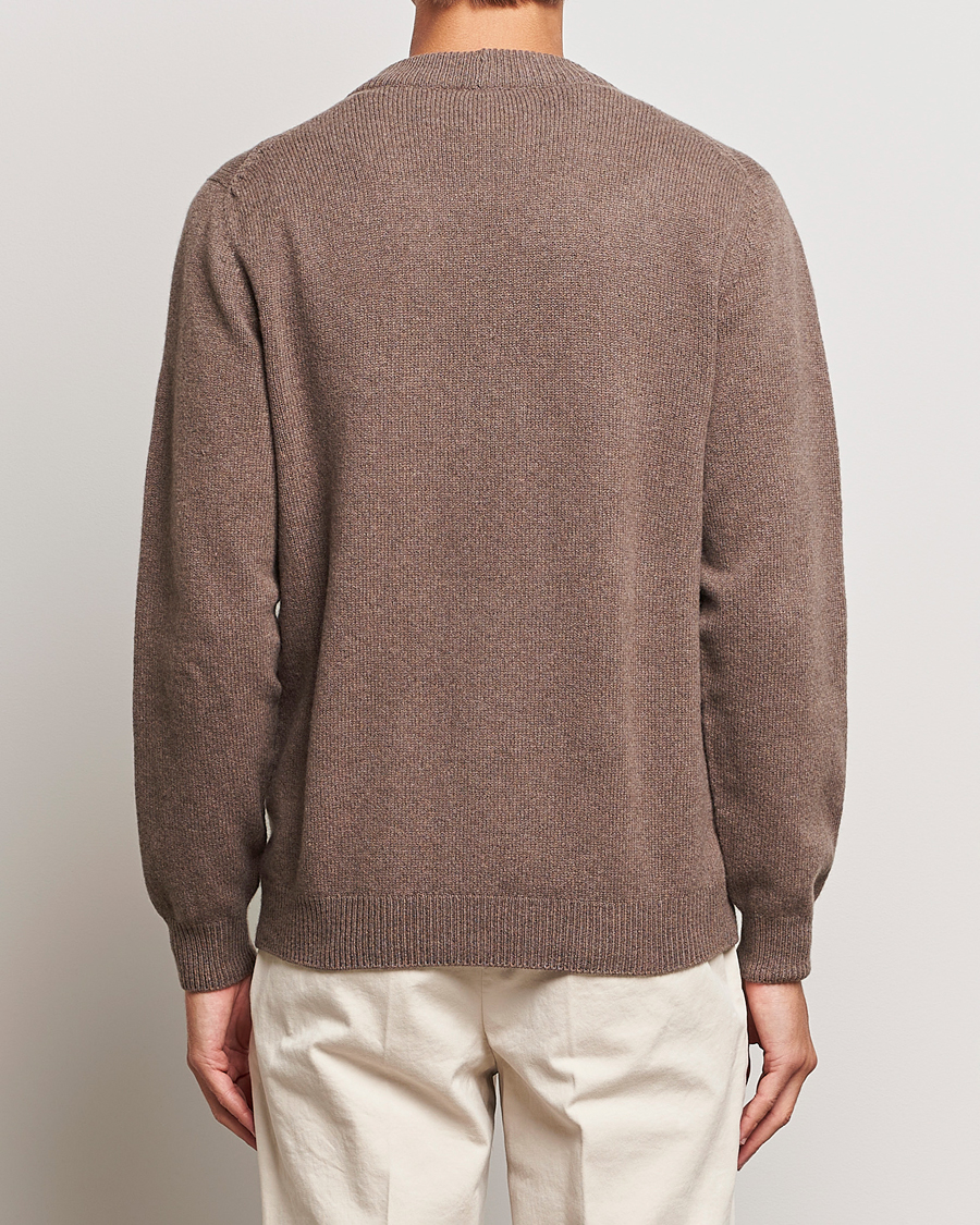 Herr | Tröjor | Sunspel | Lambswool Cardigan Cedar
