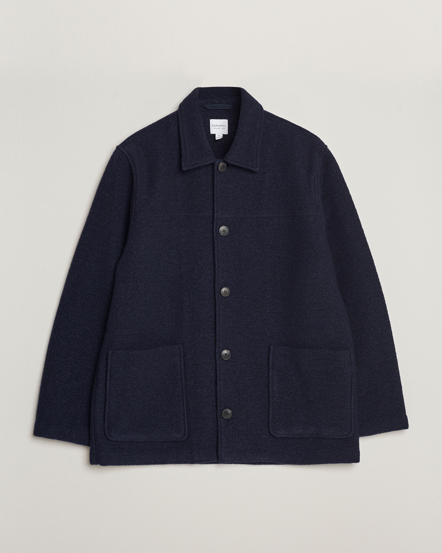 Herr | Jackor | Sunspel | Double Faced Chore Jacket Navy