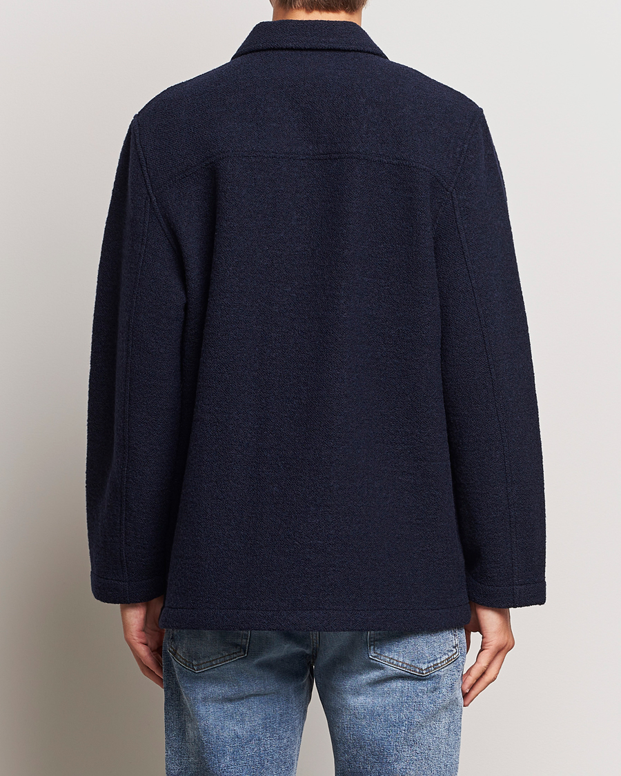 Herr | Jackor | Sunspel | Double Faced Chore Jacket Navy