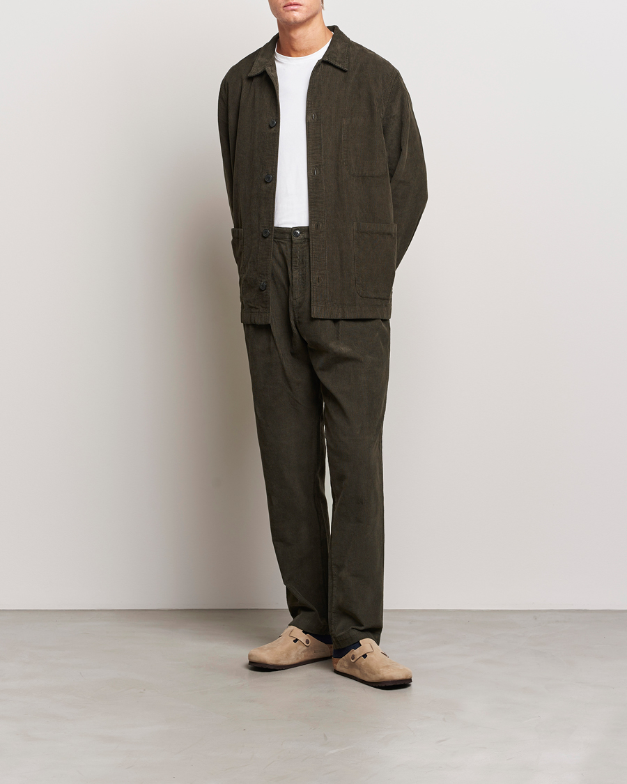Herr | Kavajer | Sunspel | Cord Twin Pocket Jacket Coffee
