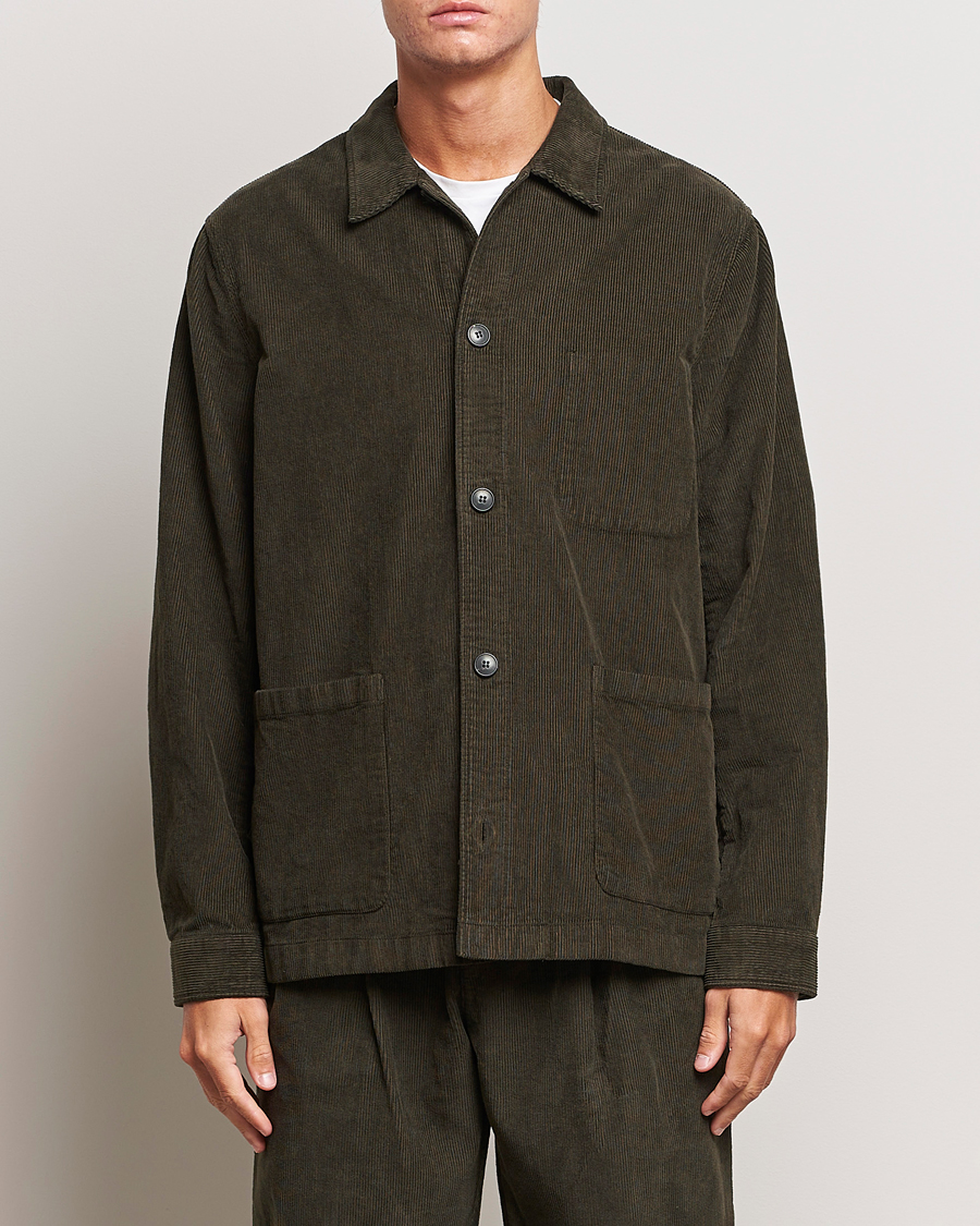 Herr |  | Sunspel | Cord Twin Pocket Jacket Coffee