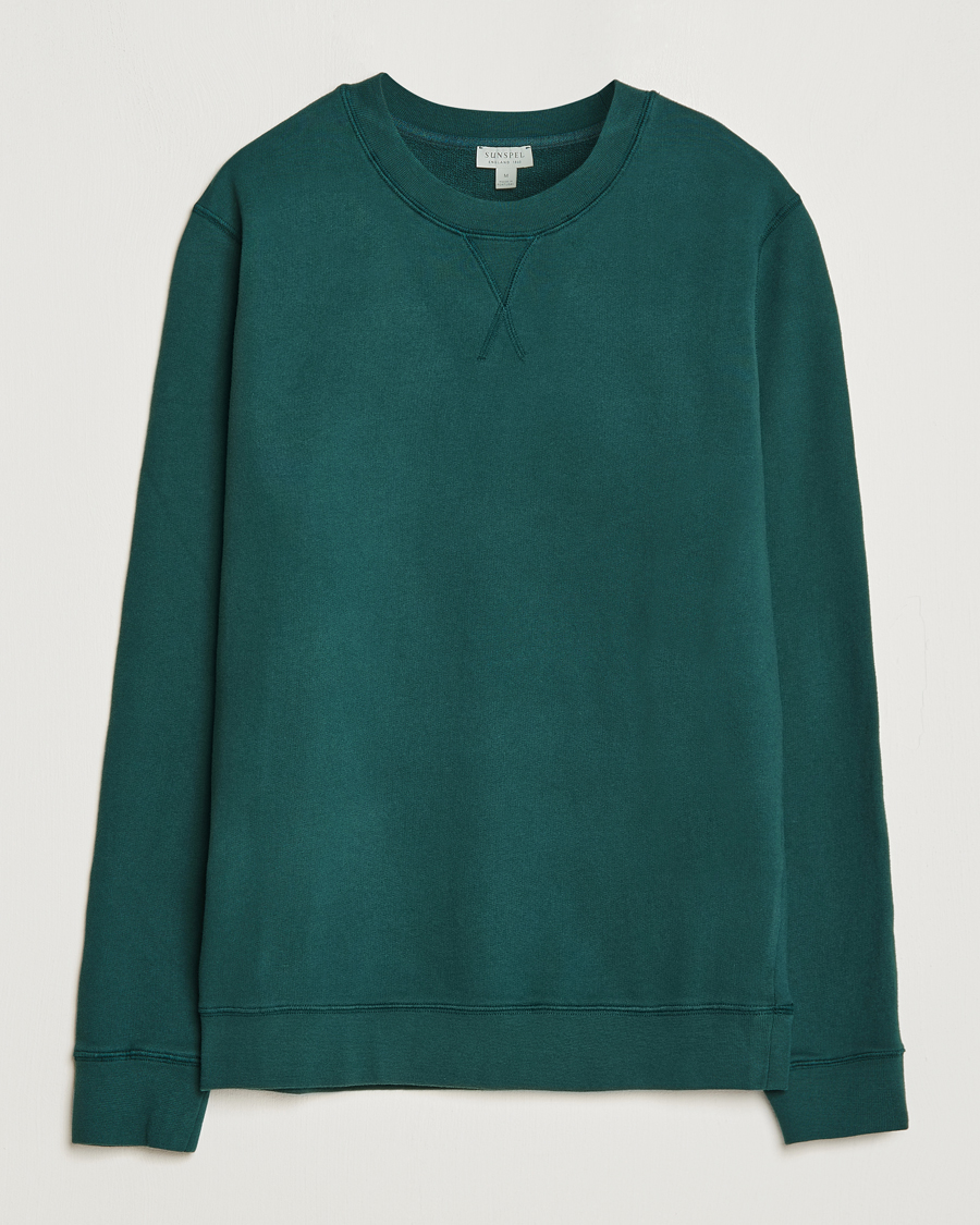 Herr | Tröjor | Sunspel | Loopback Sweatshirt Peacock
