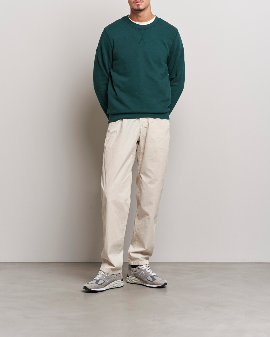Herr | Tröjor | Sunspel | Loopback Sweatshirt Peacock