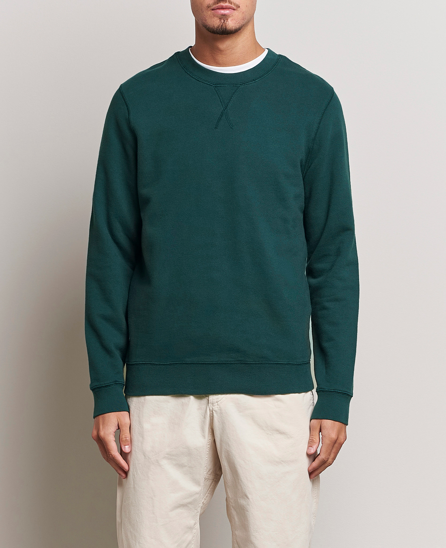 Herr | Tröjor | Sunspel | Loopback Sweatshirt Peacock