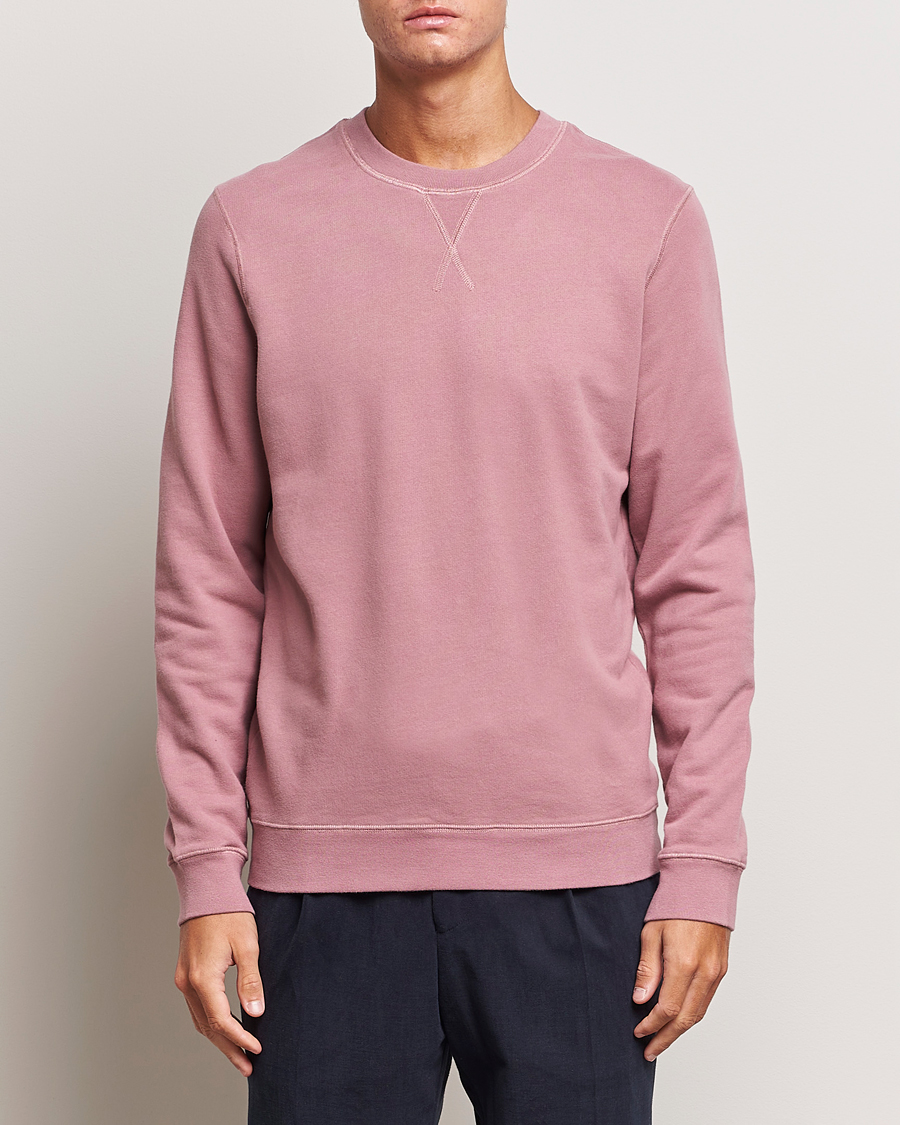 Herr |  | Sunspel | Loopback Sweatshirt Vintage Pink
