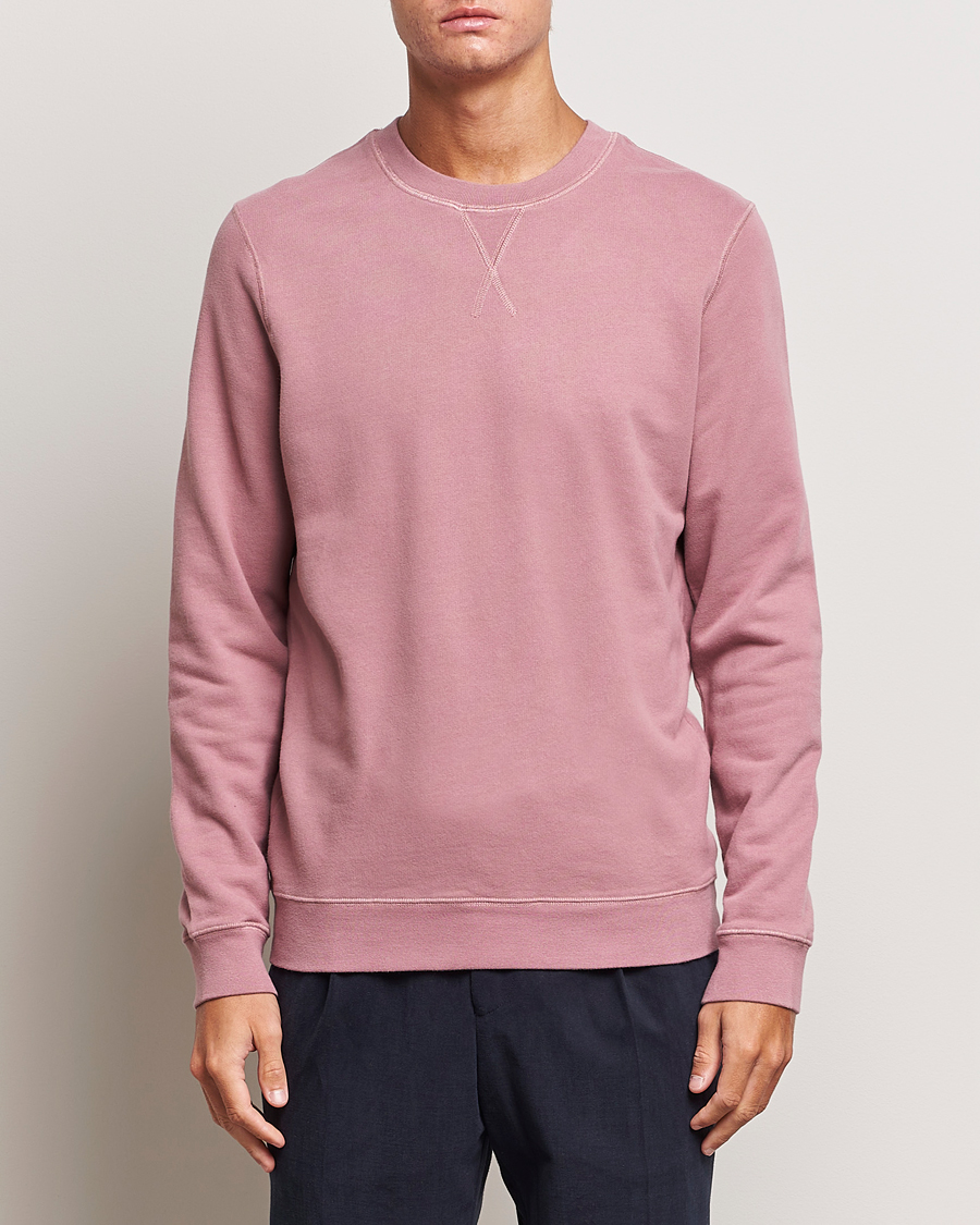Herr | Tröjor | Sunspel | Loopback Sweatshirt Vintage Pink