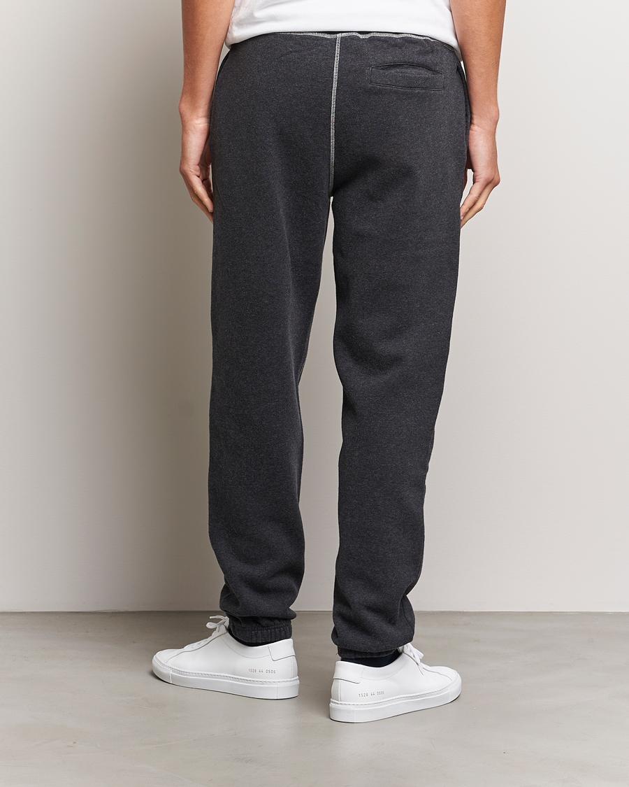 Herr | Byxor | Sunspel | Fleecback Joggers Charcoal Melange
