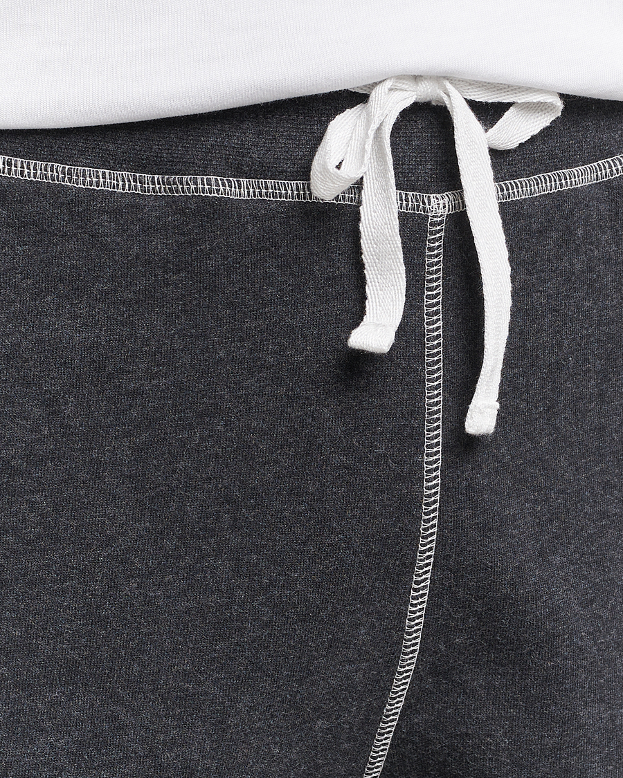 Herr | Byxor | Sunspel | Fleecback Joggers Charcoal Melange