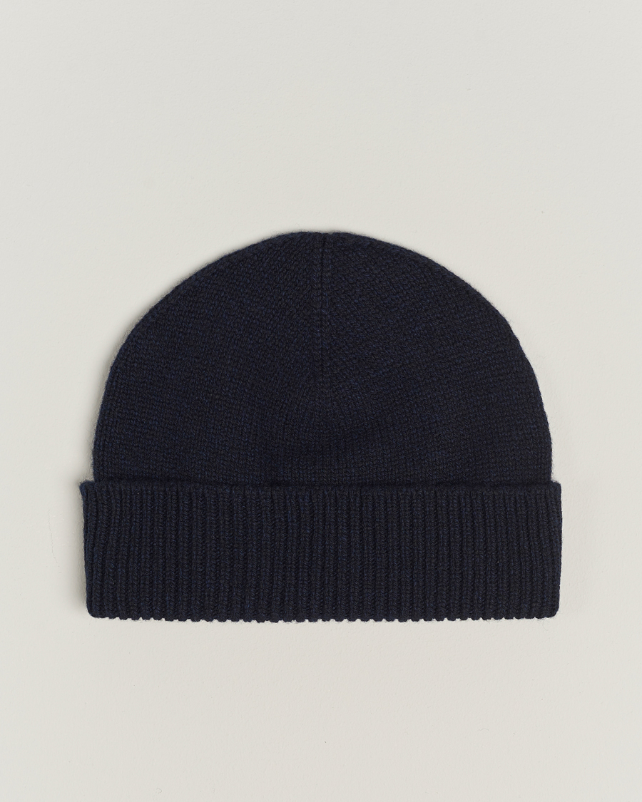 Herr | Sunspel Lambswool Hat Dark Navy | Sunspel | Lambswool Hat Dark Navy