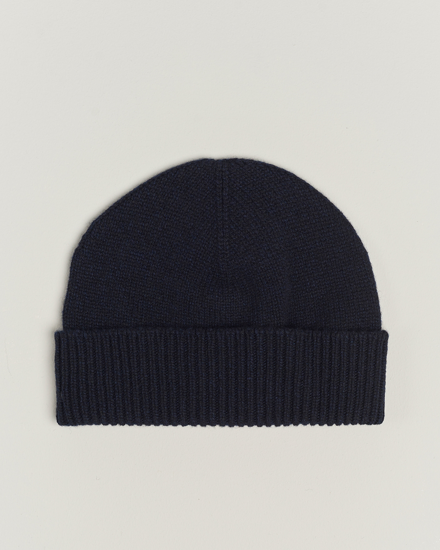 Herr | Sunspel Lambswool Hat Dark Navy | Sunspel | Lambswool Hat Dark Navy