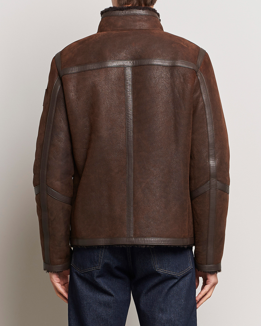 Herr | Jackor | Belstaff | Tundra Sherling Leather Jacket Earth Brown