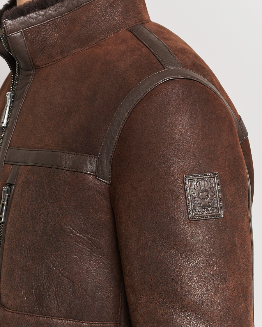 Herr | Jackor | Belstaff | Tundra Sherling Leather Jacket Earth Brown