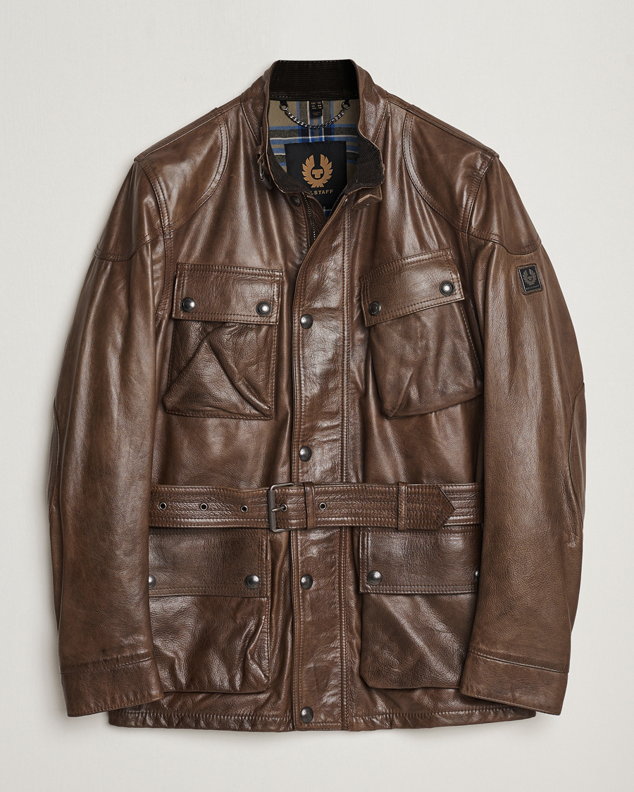 Herr | Jackor | Belstaff | Trailmaster Panther Leather Jacket Antique Bronze