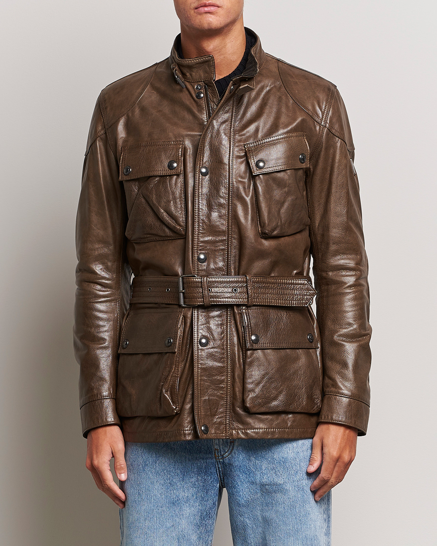 Herr | Jackor | Belstaff | Trailmaster Panther Leather Jacket Antique Bronze