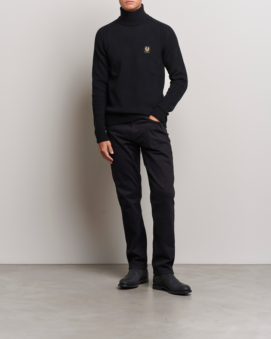 Herr | Tröjor | Belstaff | Watch Wool Rollneck Black