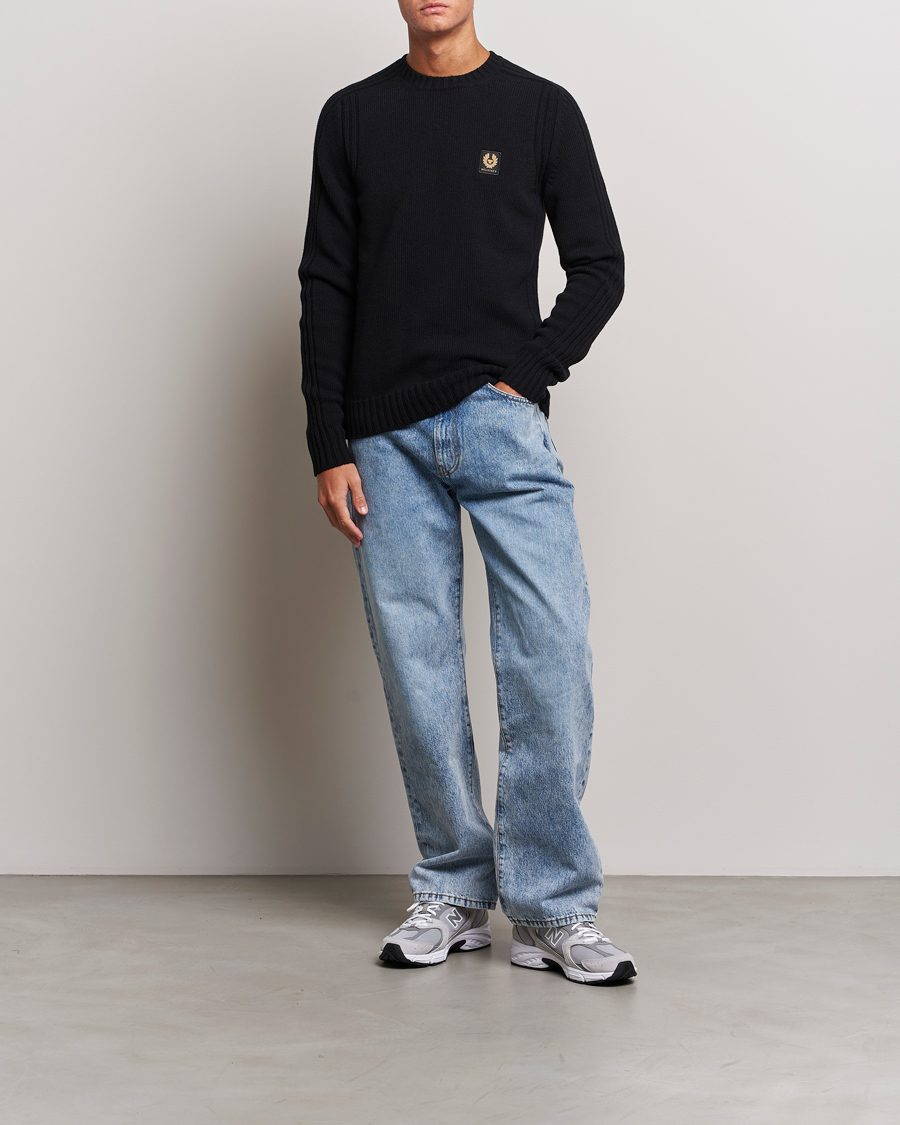 Herr | Tröjor | Belstaff | Watch Wool Crewneck Black