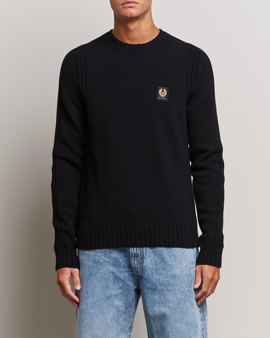 Herr | Tröjor | Belstaff | Watch Wool Crewneck Black