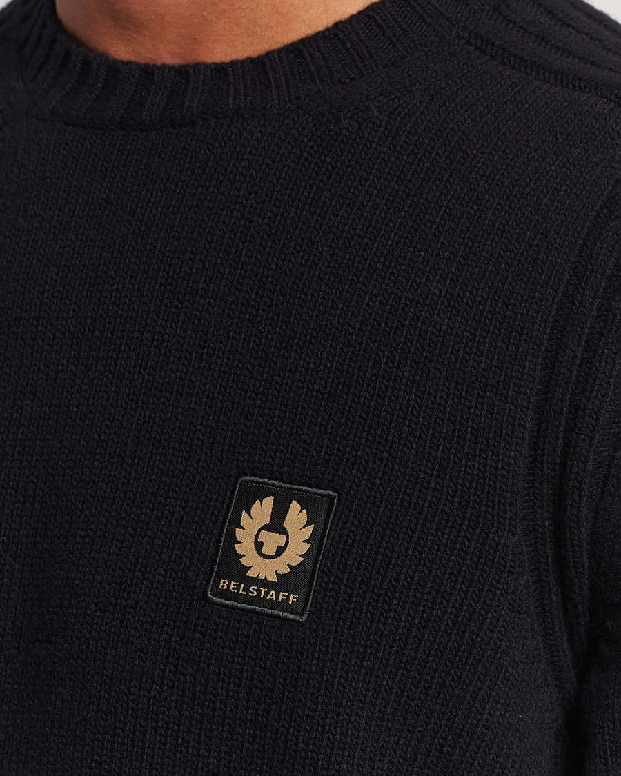 Herr | Tröjor | Belstaff | Watch Wool Crewneck Black