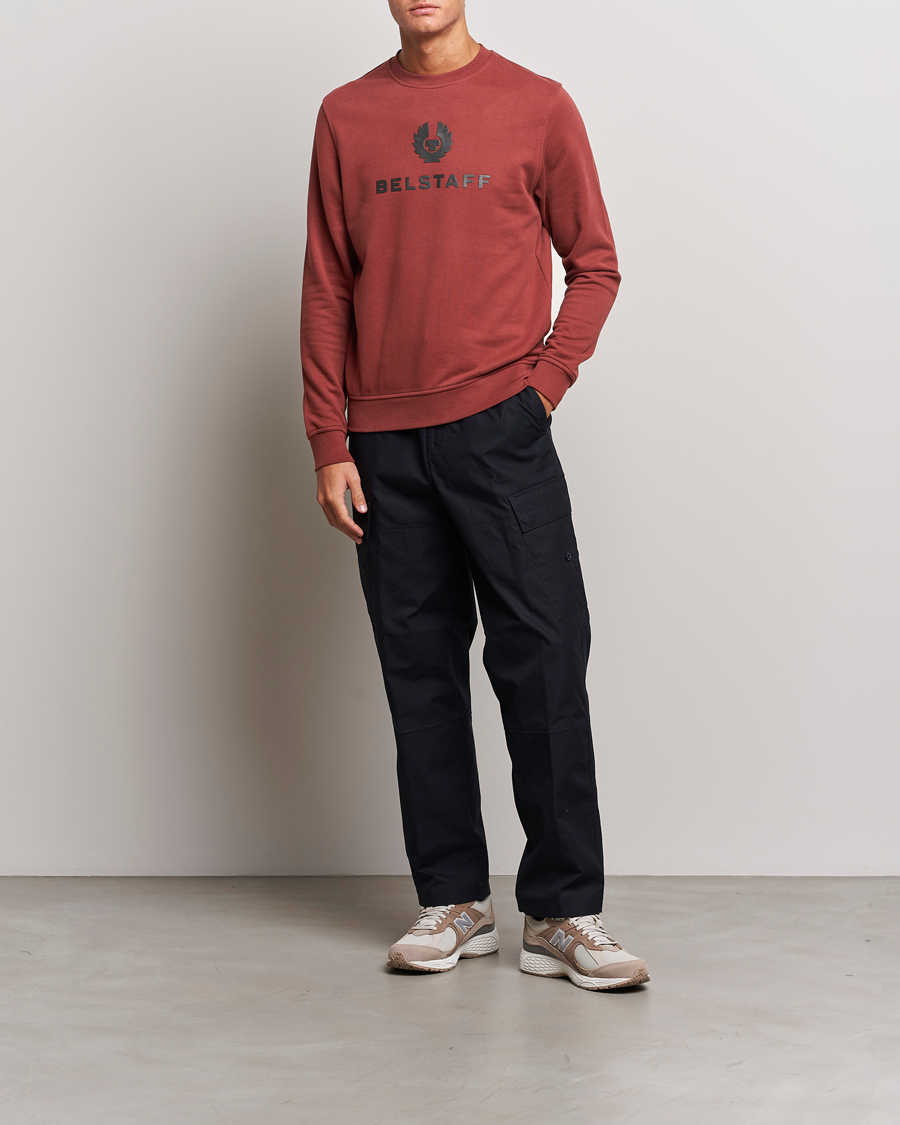 Herr | Tröjor | Belstaff | Signature Crewneck Lava Red