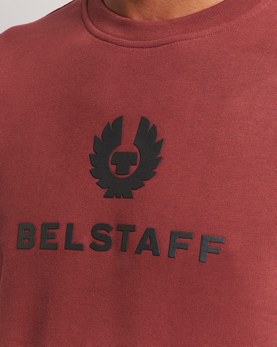 Herr | Tröjor | Belstaff | Signature Crewneck Lava Red