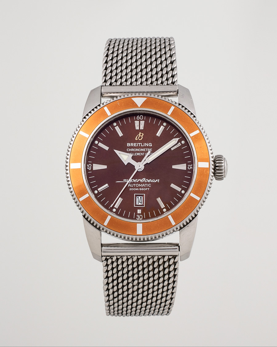 Herr | Breitling Pre-Owned Superocean Heritage 46 A17320 Steel Brown | Breitling Pre-Owned | Superocean Heritage 46 A17320 Steel Brown
