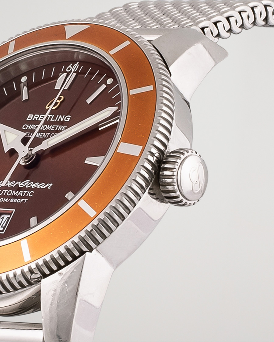 Herr | Breitling Pre-Owned Superocean Heritage 46 A17320 Steel Brown | Breitling Pre-Owned | Superocean Heritage 46 A17320 Steel Brown