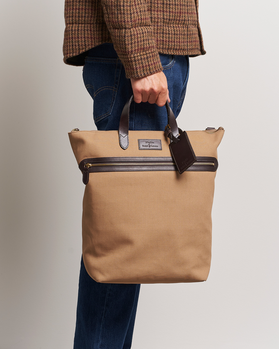 Herr | Väskor | Polo Ralph Lauren | Canvas Totebag Tan