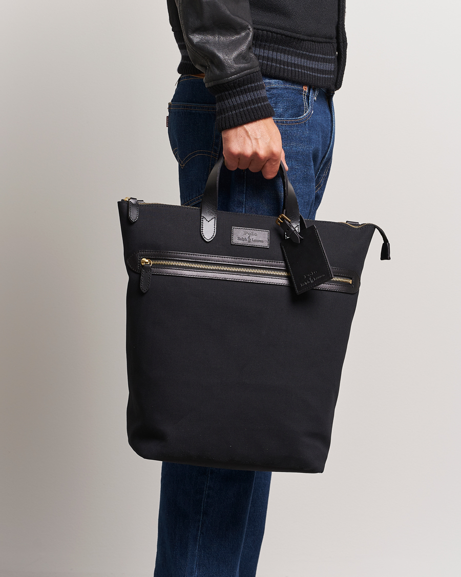 Herr | Polo Ralph Lauren Canvas Totebag Black | Polo Ralph Lauren | Canvas Totebag Black