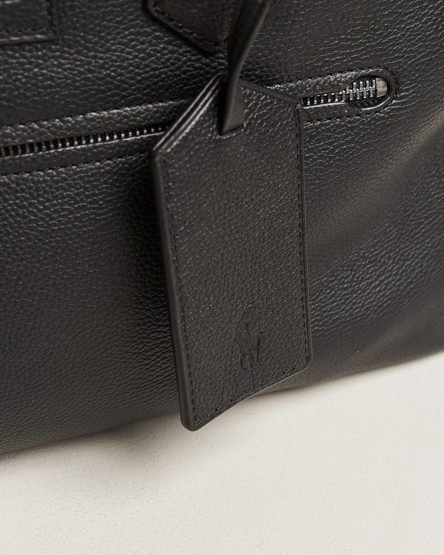 Herr | Väskor | Polo Ralph Lauren | Pebbled Leather Dufflebag Black