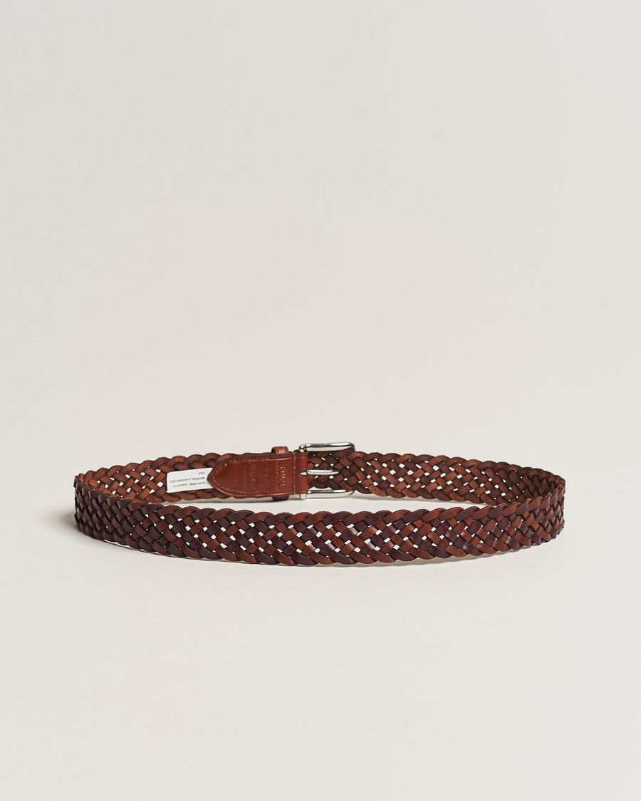 Herr | Polo Ralph Lauren Braided Belt Saddle Brown/Dk Brown W38 | Polo Ralph Lauren | Braided Belt Saddle Brown/Dk Brown W38