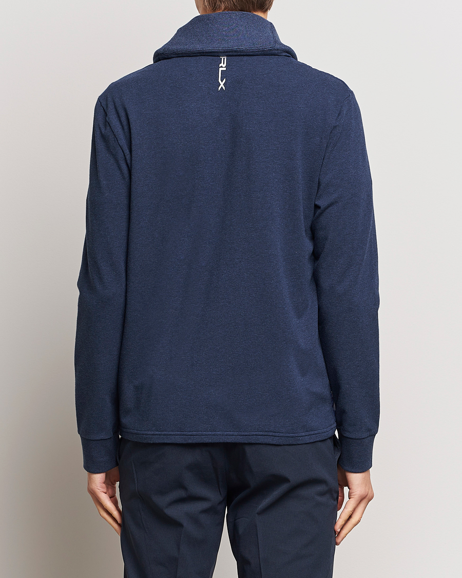 Herr | Tröjor | RLX Ralph Lauren | Fine Terry Cardigan Blue Heather
