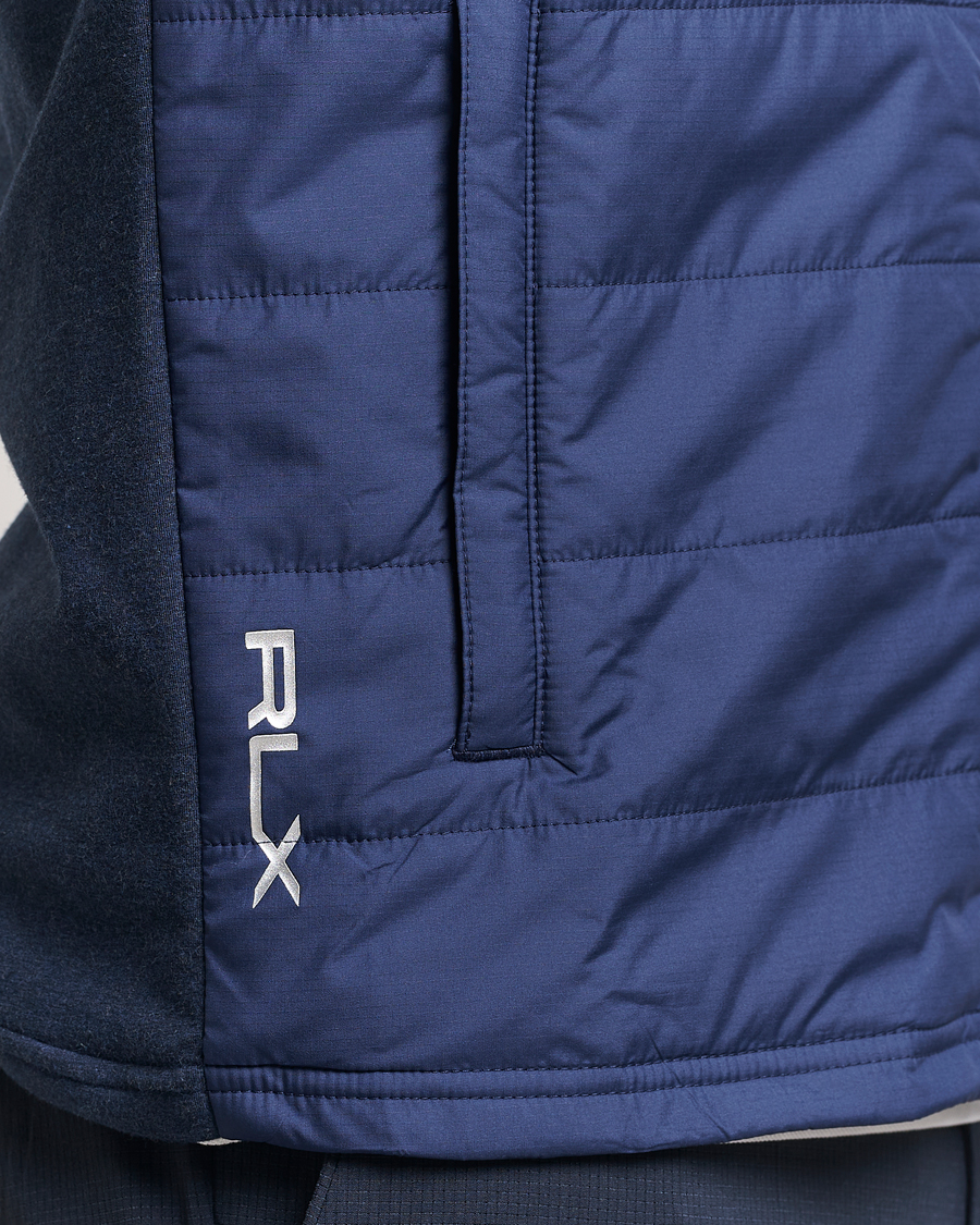 Herr | Tröjor | RLX Ralph Lauren | Fine Terry Cardigan Blue Heather